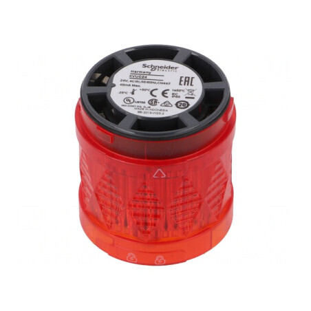 Semnalizator Luminos LED Roșu 24V IP65 Ø60mm | Electronic-mag.ro | Componente Electronice