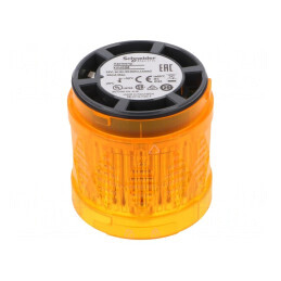 Semnalizator LED Portocaliu 24V Ø60mm IP65 | Electronic-mag.ro | Componente Electronice