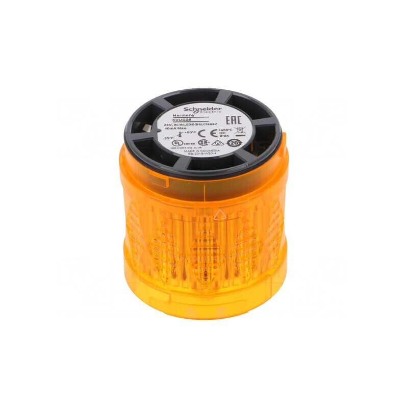Semnalizator LED Portocaliu 24V Ø60mm IP65 | Electronic-mag.ro | Componente Electronice