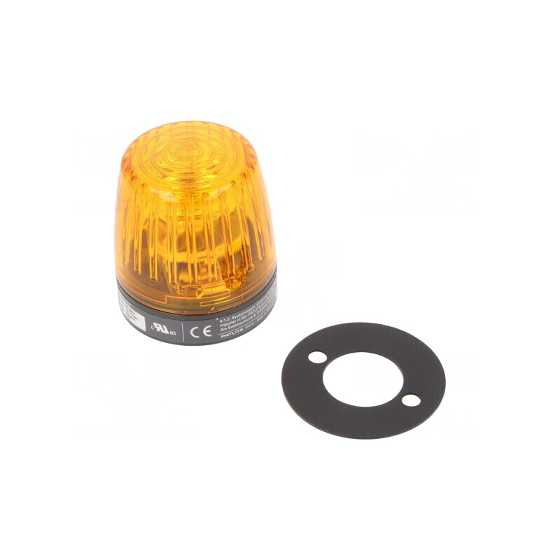 Lumină Semnalizare Ambră 24VDC IP65 | Electronic-mag.ro | Componente Electronice