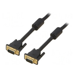 Cablu D-Sub 15 pini HD negru 25m | Electronic-mag.ro | Componente Electronice