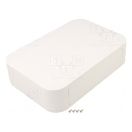 Carcasă ABS Albă cu Panou IP40 240x165x60mm | Electronic-mag.ro | Componente Electronice