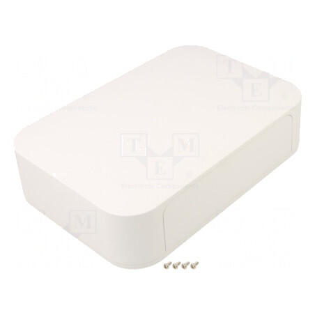 Carcasă ABS Albă cu Panou IP40 240x165x60mm | Electronic-mag.ro | Componente Electronice