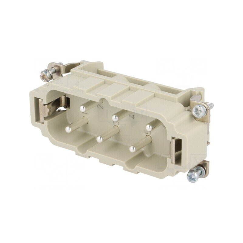 Conector HDC Inserturi Contact Tată Han HsB 6P+PE | Electronic-mag.ro | Componente Electronice
