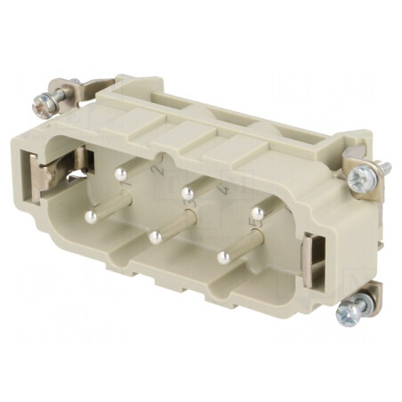 Conector HDC Inserturi Contact Tată Han HsB 6P+PE | Electronic-mag.ro | Componente Electronice