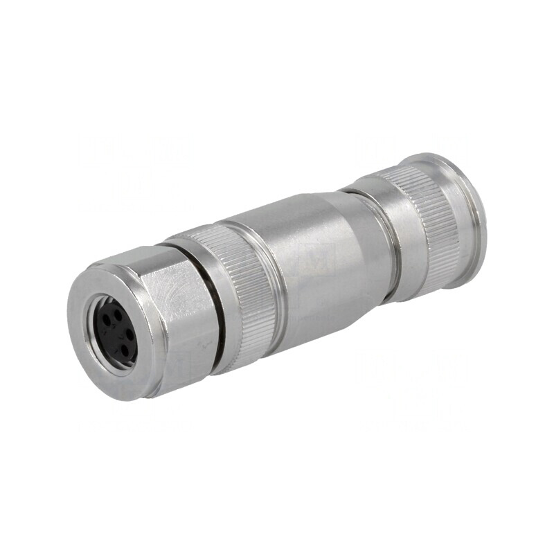 Conector M8 Mamă 4PIN Ecranat IP67 4A | Electronic-mag.ro | Componente Electronice