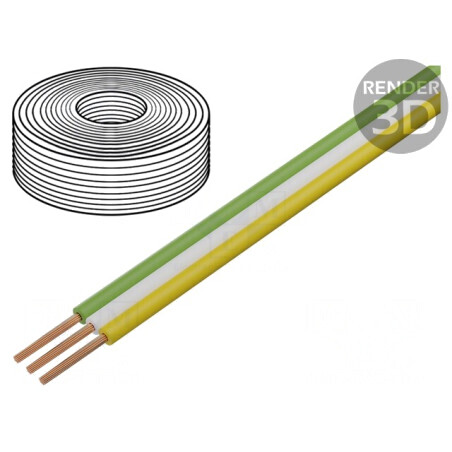 Cablu Bandă Litat Cu 3x0,25mm2 PVC Multicolor | Electronic-mag.ro | Componente Electronice