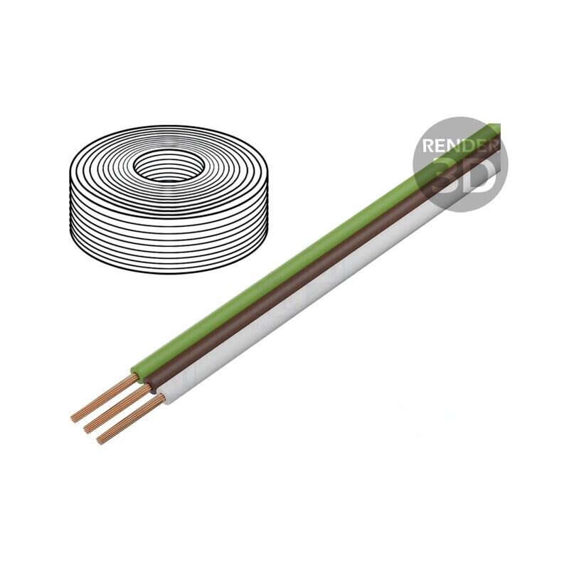 Cablu Bandă Litata Cu 3x0,25mm2 PVC Alb/Mar/Verde | Electronic-mag.ro | Componente Electronice Cablu Bandă Litata Cu 3x0,25mm2 PVC Alb/Mar/Verde | Electronic-mag.ro | Componente Electronice