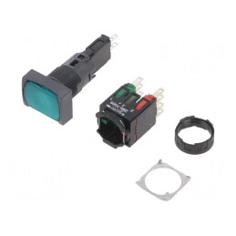 Comutator Acționat prin Apăsare 16mm 1 NC NO XB6DW3B5B | Electronic-mag.ro | Componente Electronice