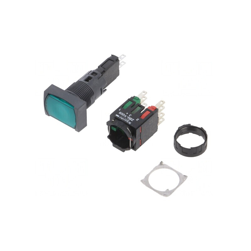 Comutator Acționat prin Apăsare 16mm 1 NC NO XB6DW3B5B | Electronic-mag.ro | Componente Electronice