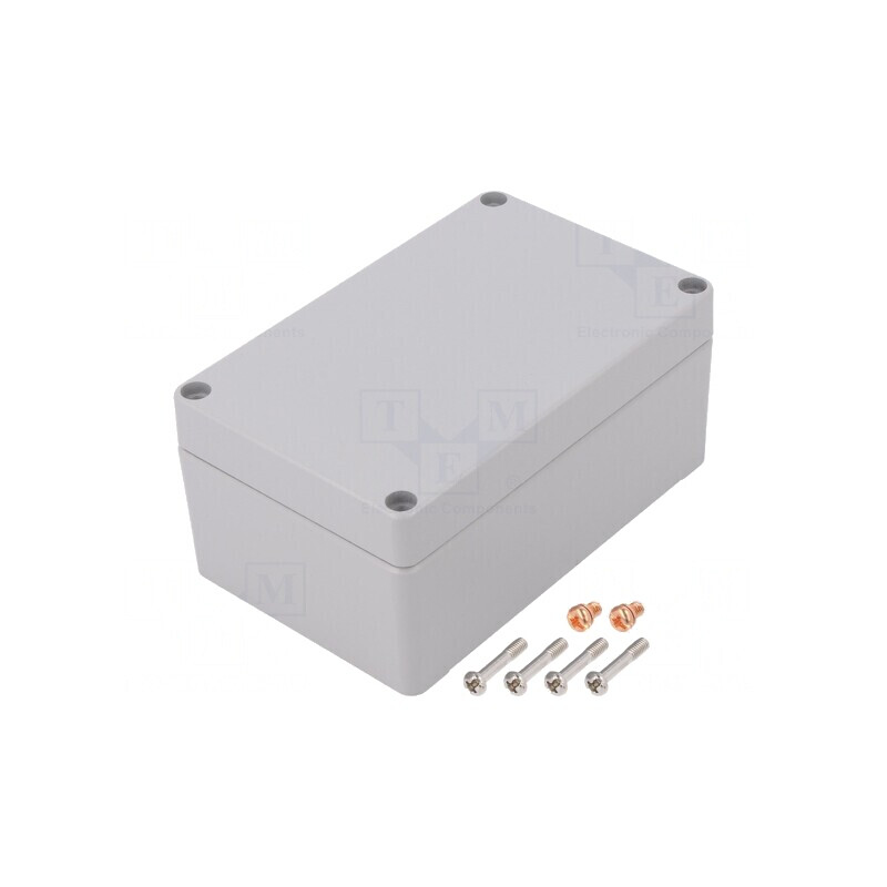 Carcasă Universală Aluminiu Gri IP68 80x125x57mm | Electronic-mag.ro | Componente Electronice