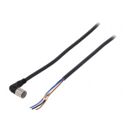 Cablu de conectare M8 4 pini unghi 5m PVC
