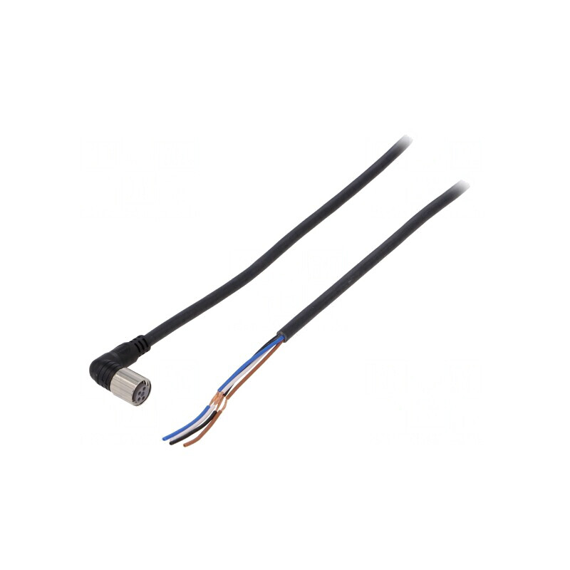 Cablu de conectare M8 4 pini unghi 5m PVC | Electronic-mag.ro | Componente Electronice