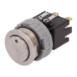 Comutator anti-vandalism DPST-NO 12A 250VAC IP64 Ø22mm | Electronic-mag.ro | Componente Electronice