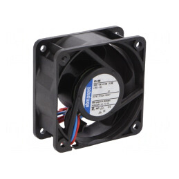 Ventilator axial 24VDC 60x60x25mm 56m3/h 43dBA cu bilă | Electronic-mag.ro | Componente Electronice