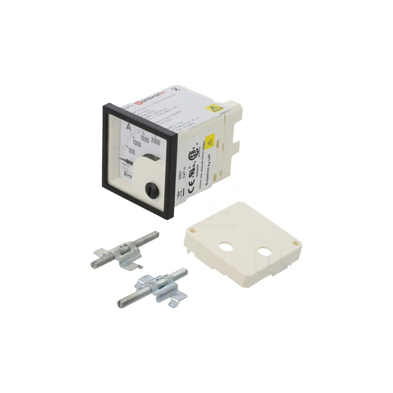 Ampermetru Panou DC 0-2kA Clasa 1.5 48x48mm | Electronic-mag.ro | Componente Electronice