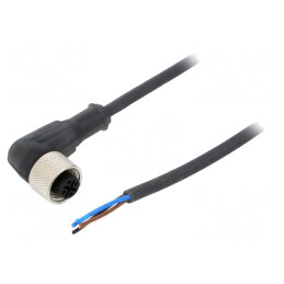 Cablu de Conectare M12 PIN 3 în Unghi 5m 4A -25÷70°C | Electronic-mag.ro | Componente Electronice