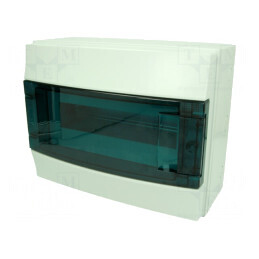 Carcasă pentru aparatură modulară IP65 gri 12 module | Electronic-mag.ro | Componente Electronice