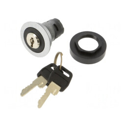 Comutator Rotativ cu Cheie 22mm IP65 3 Pozitii | Electronic-mag.ro | Componente Electronice