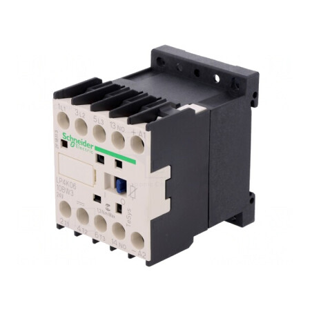 Contactor 3P 24VDC 6A 690V NO | Electronic-mag.ro | Componente Electronice