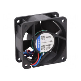 Ventilator axial 12V DC 60x60x25mm 42m3/h 35dBA cu bilă | Electronic-mag.ro | Componente Electronice
