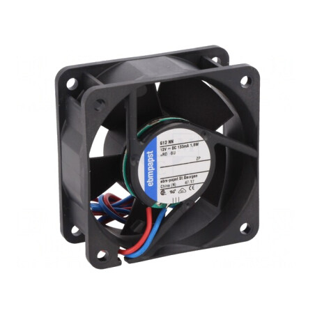 Ventilator axial 12V DC 60x60x25mm 42m3/h 35dBA cu bilă | Electronic-mag.ro | Componente Electronice