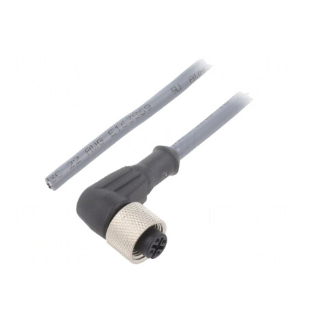 Cablu de conectare M12 unghi 10m 250VAC 2,7A | Electronic-mag.ro | Componente Electronice