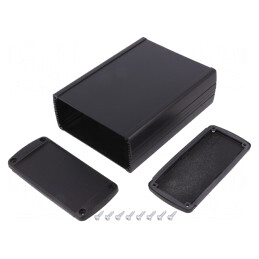 Carcasă universală aluminiu TEKAM 106mm x 145mm x 45mm | Electronic-mag.ro | Componente Electronice