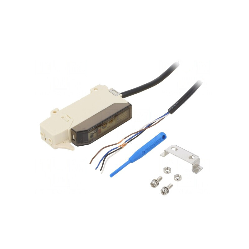 Amplificator fibră optică NPN cu cablu 2m BF3RX | Electronic-mag.ro | Componente Electronice