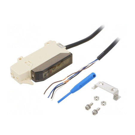 Amplificator fibră optică NPN cu cablu 2m BF3RX | Electronic-mag.ro | Componente Electronice