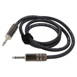 Cablu Audio Jack 6,3mm 2 pini 1,5m Negru