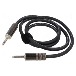 Cablu Audio Jack 6,3mm 2 pini 1,5m Negru | Electronic-mag.ro | Componente Electronice