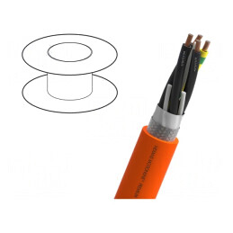 Cablu: pentru servomotoare | MOTIONLINE® PREMIUM | 4G16mm2 | litat | 13-EBU05G04P