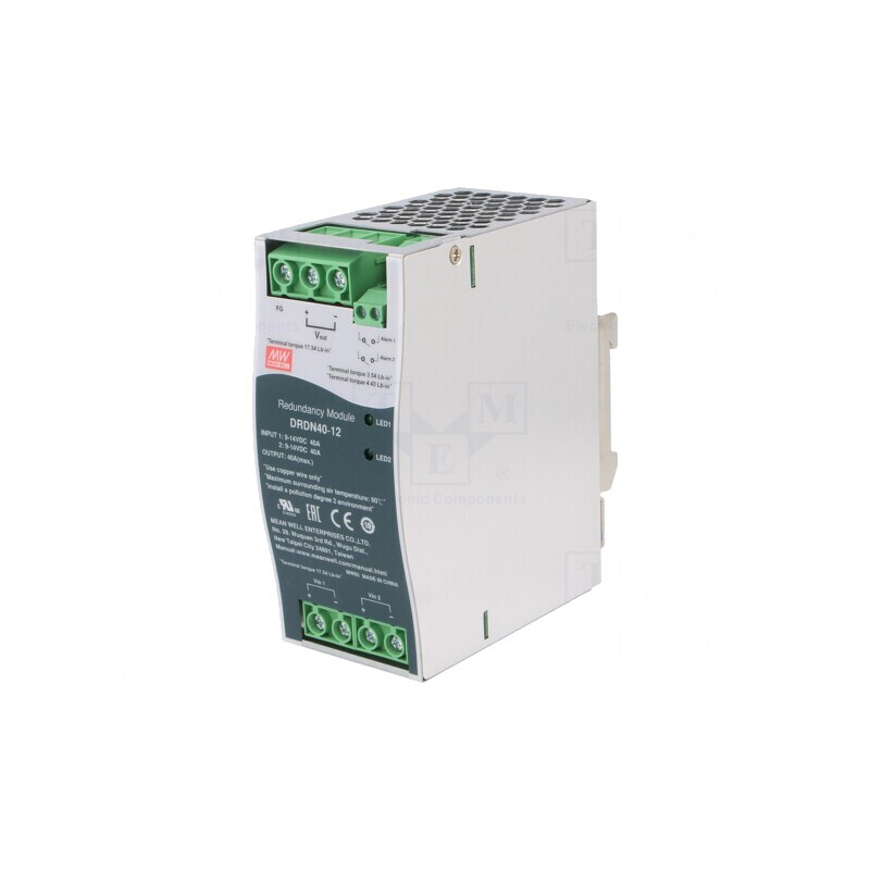 Modul Redundant 12VDC 40A pentru Șină DIN | Electronic-mag.ro | Componente Electronice