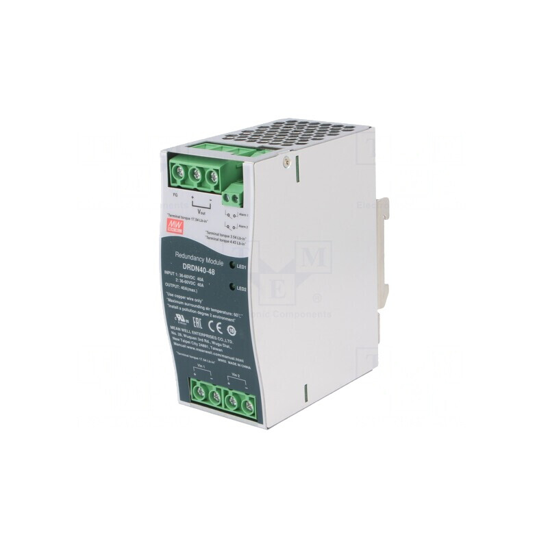 Modul Redundant pentru Șină DIN 48VDC 40A | Electronic-mag.ro | Componente Electronice