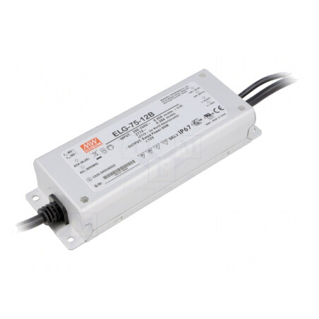 Alimentator LED 60W 12V 5A IP67 | Electronic-mag.ro | Componente Electronice