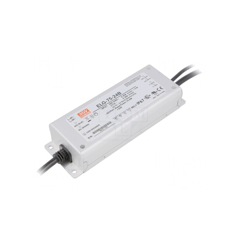 Alimentator LED 75W 24V IP67 | Electronic-mag.ro | Componente Electronice Alimentator LED 75W 24V IP67 | Electronic-mag.ro | Componente Electronice
