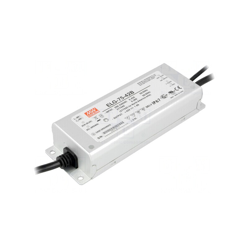 Alimentator LED 75W 42V IP67 | Electronic-mag.ro | Componente Electronice