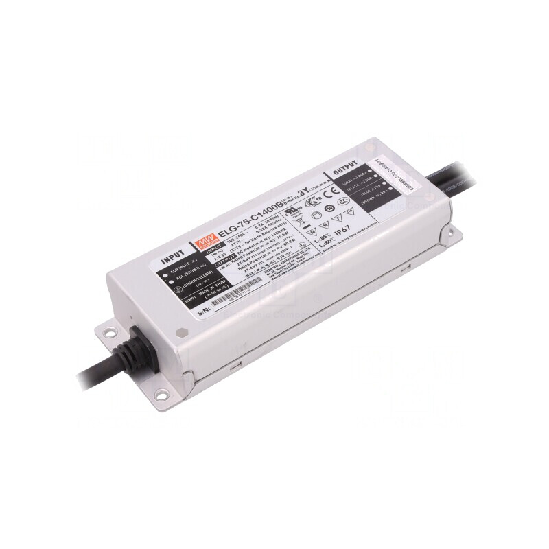 Alimentator LED 75W 27-54V 1400mA | Electronic-mag.ro | Componente Electronice