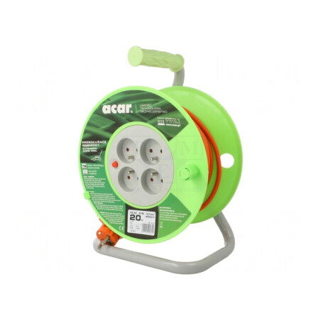 Prelungitor Bobinat 4 Prize Portocaliu 3x1mm2 | Electronic-mag.ro | Componente Electronice