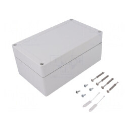 Carcasă Universală Gri ABS 122x202x90mm | Electronic-mag.ro | Componente Electronice