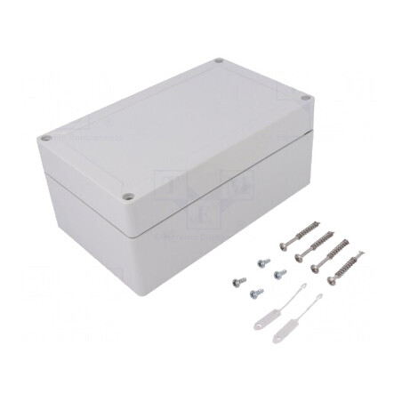 Carcasă Universală Gri ABS 122x202x90mm | Electronic-mag.ro | Componente Electronice