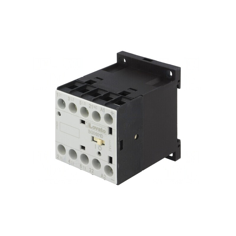 Contactor 3P NO + 3 Auxiliare NC 24VDC 6A | Electronic-mag.ro | Componente Electronice