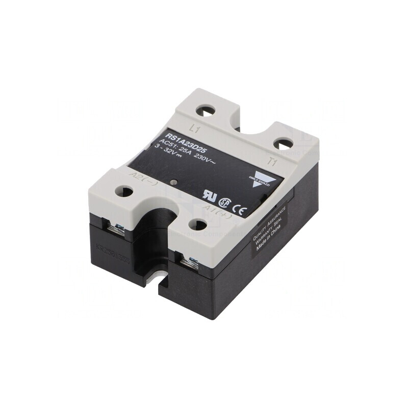 Releu Semiconductor 1-Fazat 25A 3-32VDC 42-265VAC | Electronic-mag.ro | Componente Electronice