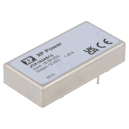 Convertor DC/DC 15W 18-36V la 12V 1250mA THT | Electronic-mag.ro | Componente Electronice