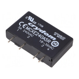 Releu Semiconductor 1-Fazat 5A 12-280VAC | Electronic-mag.ro | Componente Electronice