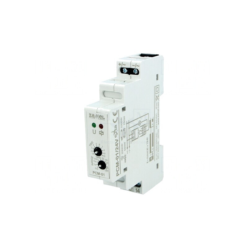 Timer SPDT 24V 0,1s-10zile 250VAC/16A | Electronic-mag.ro | Componente Electronice