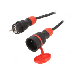Prelungitor alimentare 15m negru 16A | Electronic-mag.ro | Componente Electronice