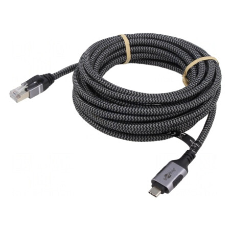 Cablu USB 3.1 RJ45 USB C 10m Negru Gri | Electronic-mag.ro | Componente Electronice