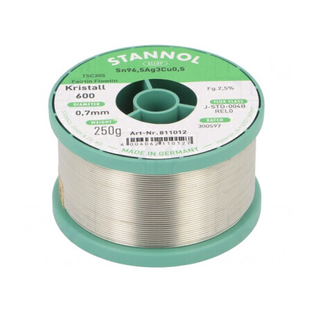 Sârmă de lipit fără plumb 0,7mm 250g | Electronic-mag.ro | Componente Electronice